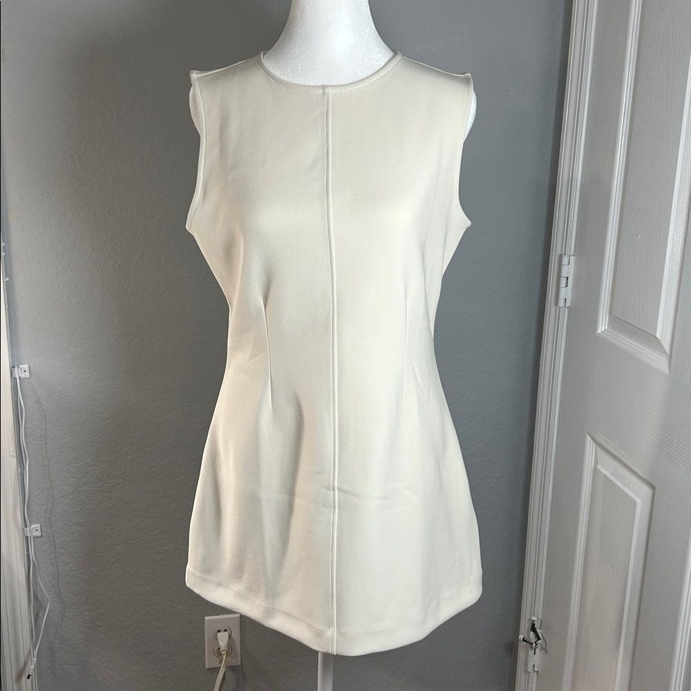 Calvin Klein women  Cream Sleeveless mini dress SIZE M NWTO